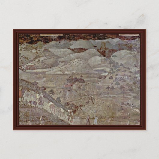 De gevolgen van goed bestuur in het land briefkaart (Voorkant)