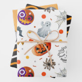 DE GEVONDEN NACHT-HALLOEEN INPAKPAPIER VEL (In situ)