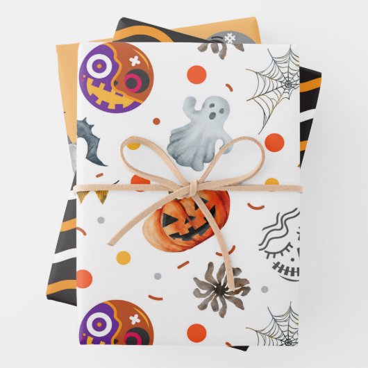 DE GEVONDEN NACHT-HALLOEEN INPAKPAPIER VEL (In situ)