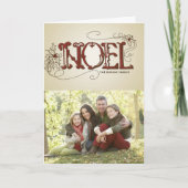 DE GEVOUWEN KAART VAN KERSTMIS NOEL VAN HET LAND (Voorkant)