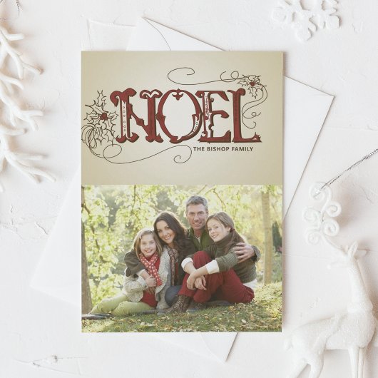 DE GEVOUWEN KAART VAN KERSTMIS NOEL VAN HET LAND