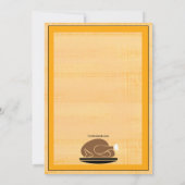 De gewaardeerde Uitnodiging van het Diner van de (Achterkant)