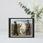 De Gewakte Engel Briefkaart (Staand voorkant)