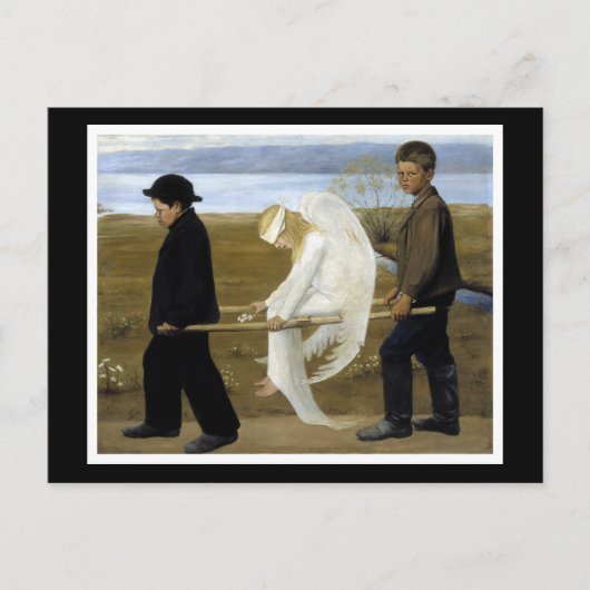 De Gewakte Engel Briefkaart (Voorkant)