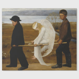De Gewakte Engel (door Hugo Simberg) Cadeaupapier