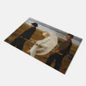 De Gewakte Engel (door Hugo Simberg) Deurmat (Schuin)