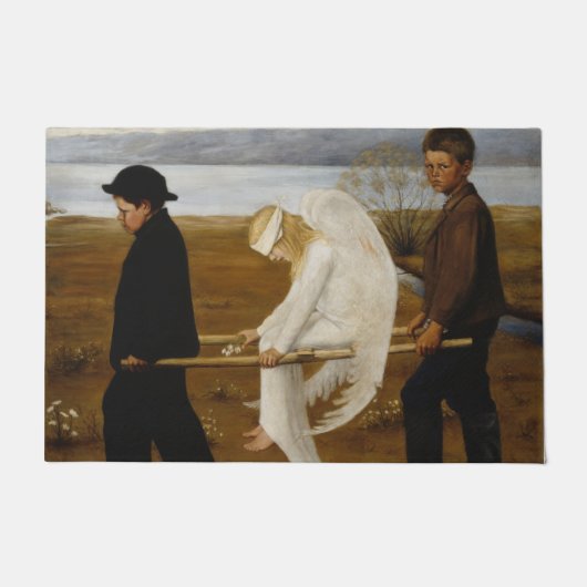 De Gewakte Engel (door Hugo Simberg) Deurmat (Voorkant)