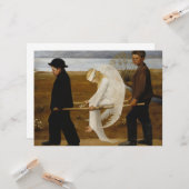 De Gewakte Engel (door Hugo Simberg) Kaart (Voorkant / Achterkant in situ)