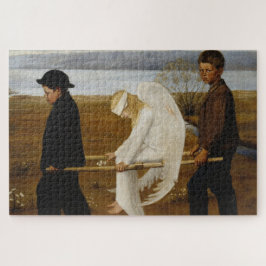 De Gewakte Engel (door Hugo Simberg) Legpuzzel
