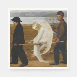 De Gewakte Engel (door Hugo Simberg) Servet