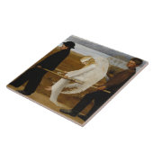 De Gewakte Engel (door Hugo Simberg) Tegeltje (Zijkant)