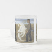 De Gewakte Engel Matglas Koffiemok (Voorkant links)