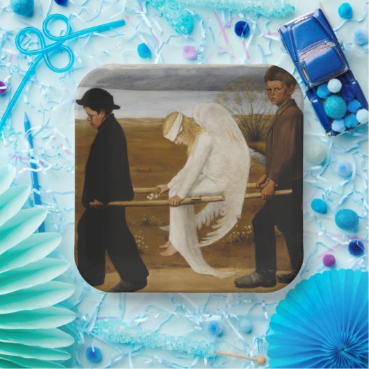 De Gewakte Engel Papieren Bordje (Feest)