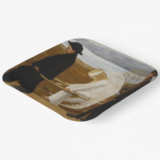 De Gewakte Engel Papieren Bordje (Gebogen)