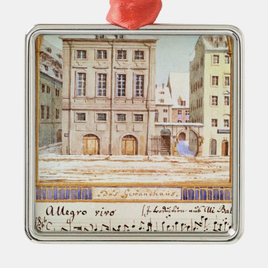 De Gewandhaus Leipzig Metalen Ornament (Voorkant)