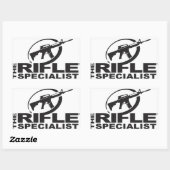 De Geweerspecialist Logo - Grote Stickers (Vel)