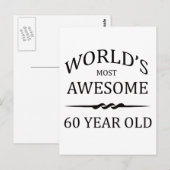 De Geweldige 60-jarige ter wereld Briefkaart (Voorkant / Achterkant)