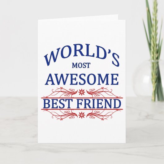 De Geweldige beste vriend ter wereld Kaart (Voorkant)