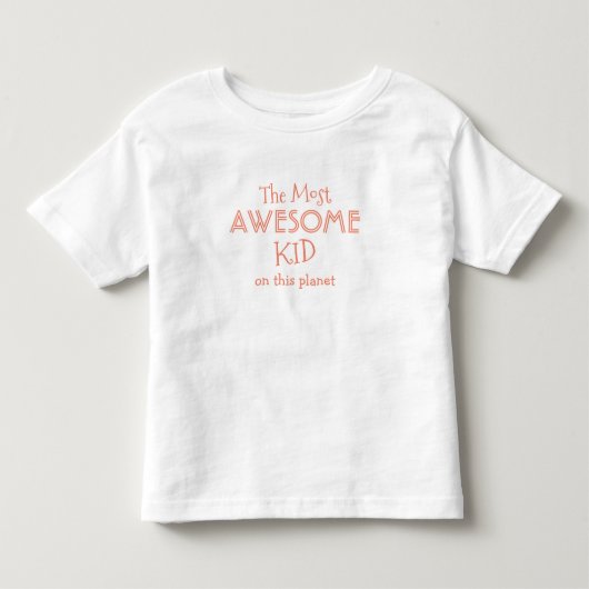 De Geweldige (douanetekst) kleding Kinder Shirts (Voorkant)