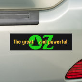 De geweldige en krachtige OZ Bumpersticker (Op auto)
