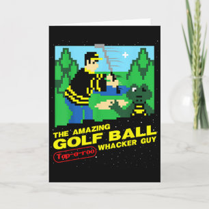 De geweldige golfbal Tap-a-roo Whacker man  Kaart