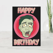 De geweldige Kaart van de Verjaardag van de Zombie (Voorkant)
