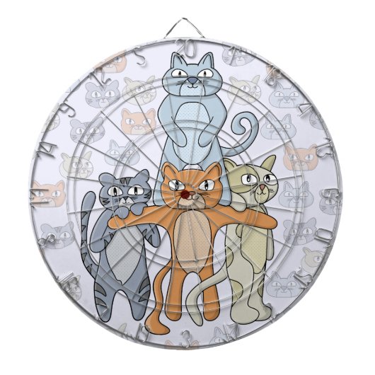 De Geweldige katten Dartbord (Voorkant)