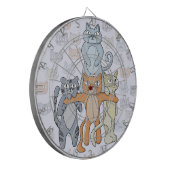 De Geweldige katten Dartbord (Voorkant Links)