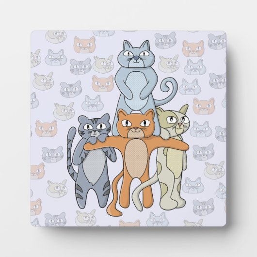De Geweldige katten Fotoplaat (Voorkant)