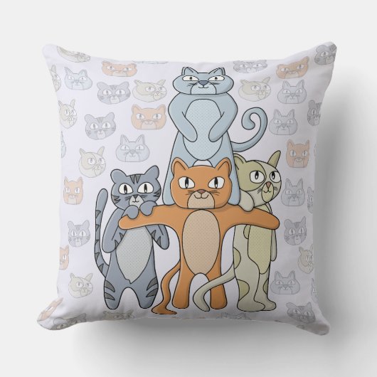 De Geweldige katten Kussen (Voorkant)