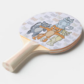 De Geweldige katten Tafeltennisbatje (Voorkant Gekanteld)