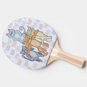 De Geweldige katten Tafeltennisbatje (Zijkant)