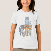 De Geweldige katten Tri-Blend Shirt (Voorkant)