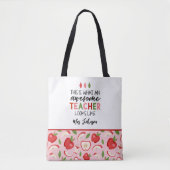 De Geweldige lerares Apple Tote Bag (Voorkant)