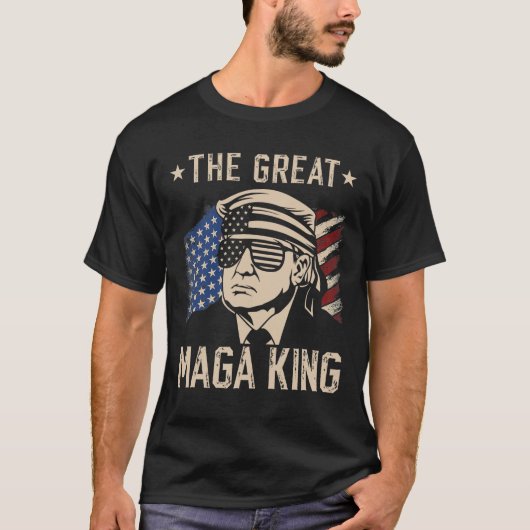 De geweldige maa koning grappige Trump Ultra Maga  T-shirt (Voorkant)
