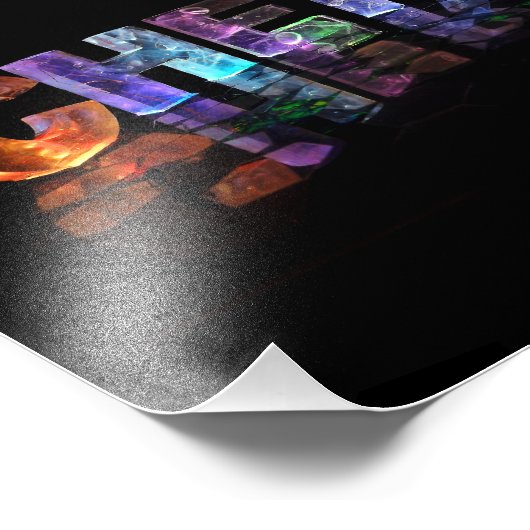 De Geweldige naam Cheryl in 3D-lichten Foto Afdruk (Hoek)