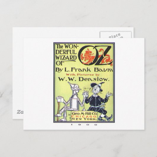 de geweldige oz - tovenaar briefkaart (Voorkant / Achterkant)