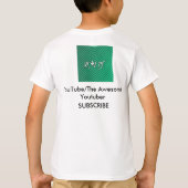 De Geweldige Shirten van Youtuber/Jeugd M T-shirt (Achterkant)