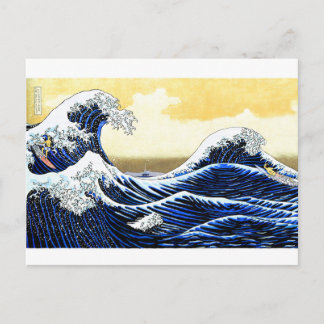 De geweldige surfgolf briefkaart