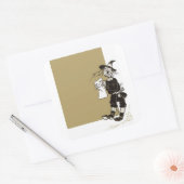 De geweldige tovenaar van Oz Vierkante Sticker (Envelop)