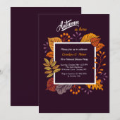 De geweldige Uitnodiging van de Herfst (Voorkant / Achterkant)