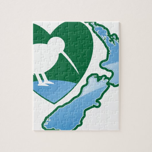 De geweldige vogel van de Kiwi van Nieuw Zeeland Legpuzzel (Verticaal)