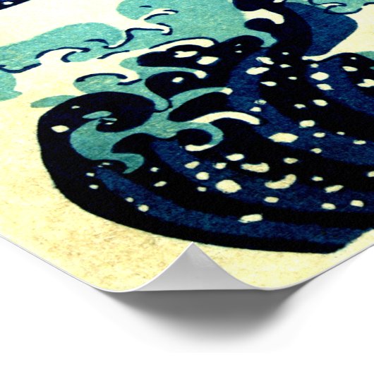 De geweldige Wave Bright Version High Resolution A Poster (Hoek)