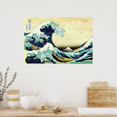 De geweldige Wave Bright Version High Resolution A Poster (Keuken)