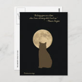 De geweldige wereld van katten: kat die naar de ma briefkaart (Voorkant / Achterkant)