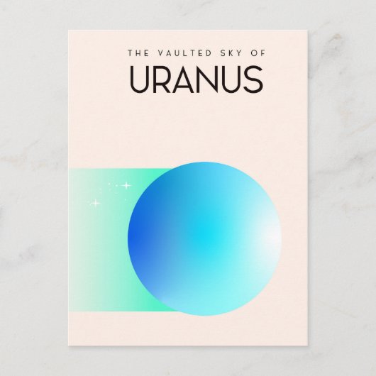 De Gewelfde Hemel van Uranus Briefkaart (Voorkant)