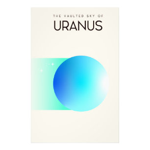 De Gewelfde Hemel van Uranus Foto Afdruk