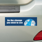 De gewenste verandering zijn bumpersticker (Op auto)