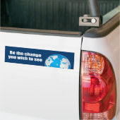 De gewenste verandering zijn bumpersticker (Op Truck)