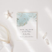 De geweven Blauwe Gouden Foliefoto bewaart de datu Kaart